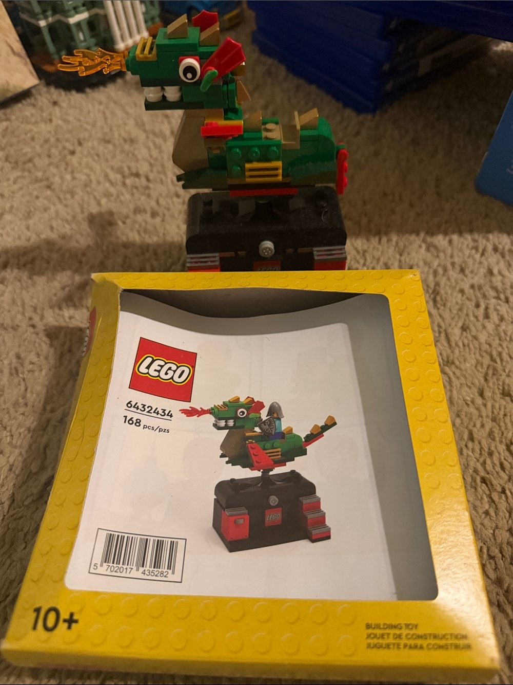 LEGO Green Dragon with Red and Gold Accents Building Set